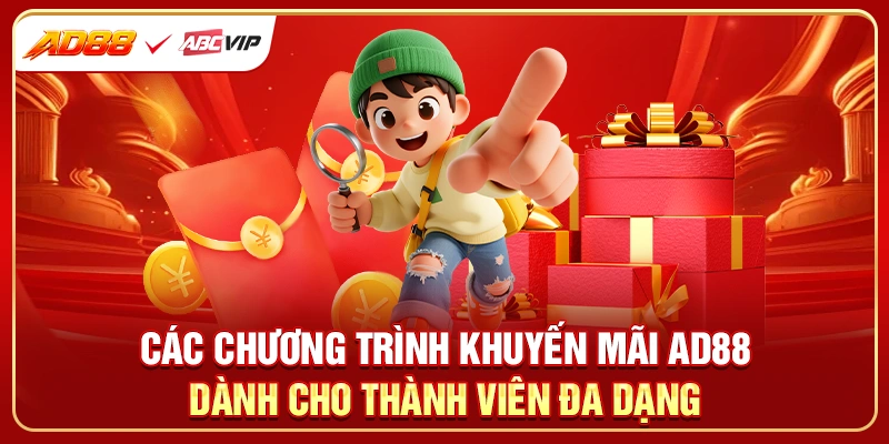 Chương trình khuyến mãi AD88 đa dạng dành cho thành viên