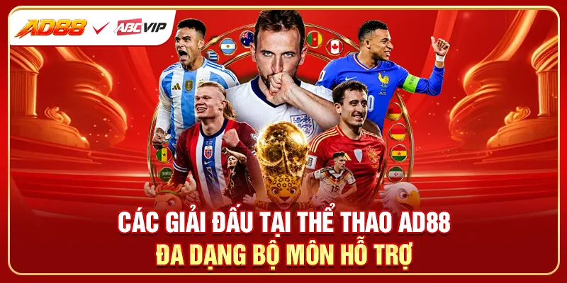 Các giải đấu tại thể thao AD88 đa dạng bộ môn hấp dẫn