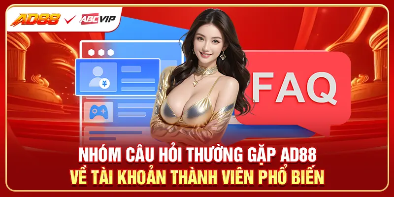 Nhóm câu hỏi thường gặp AD88 về tài khoản thành viên phổ biến