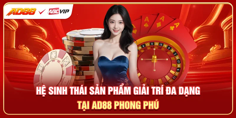 Hệ sinh thái sản phẩm giải trí đa dạng tại AD88 phong phú